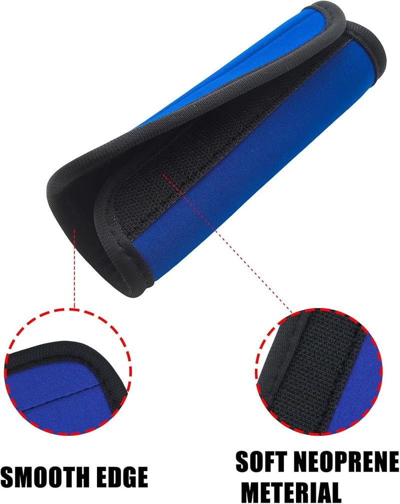 JAKOUE 2pcs Dark Blue Luggage Handle Wraps for Suitcase- Soft Suitcase Handle Covers for Travel Accessories（ Bright Color for Suitcase Tags Identifiers ） - Image 3